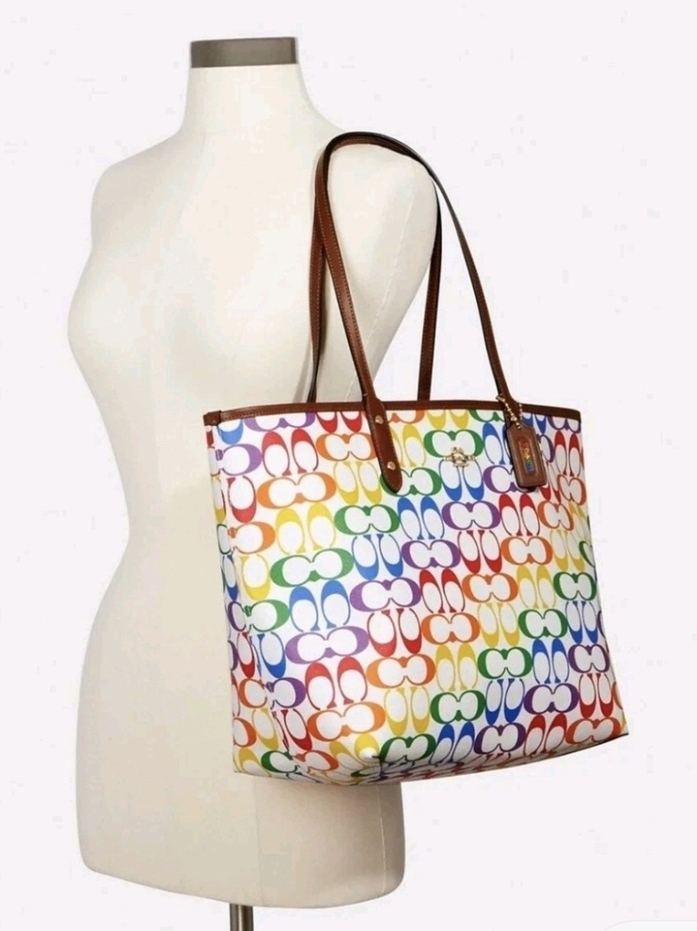 Coach Limited/Rare Pride SET Reversible LG Tote W/ Matching Wallet. - Picture 11 of 13